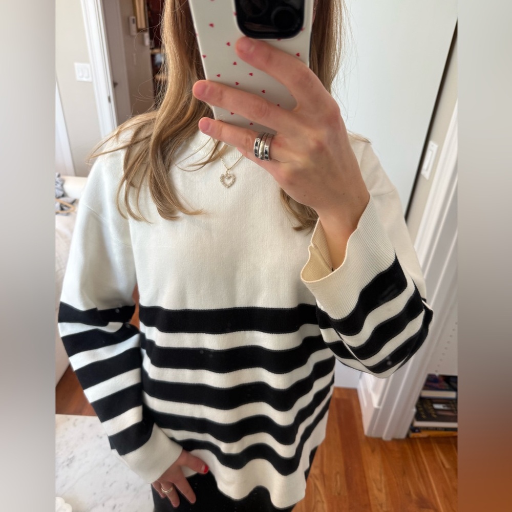 English Factory Cream Knit Top